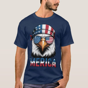 Cool Patriotic Eagle Merica T-Shirt