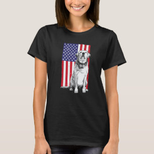 Cool Patriotic Golden Retriever Men Women Kids 1 T-Shirt