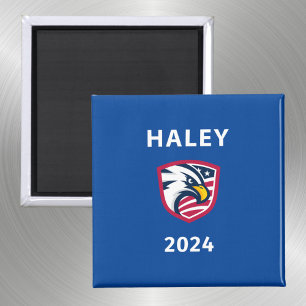 Cool Patriotic Nikki Haley 2024 Election Eagle Magnet