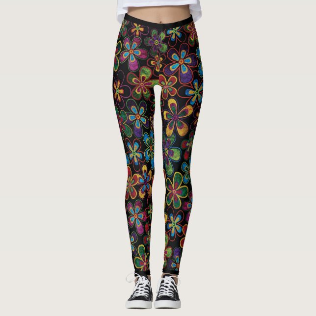 Cool Patterned Designer Leggings (Front)