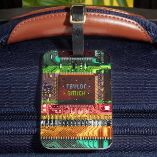 Cool PCB Electronic Computer Tech Printed Circuit Luggage Tag