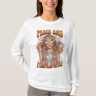 Cool Peace and Pumpkin spice hippie-inspired woman T-Shirt