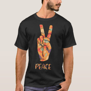 Cool Peace Hand Tie Dye Apparel Tie Dye Men Women  T-Shirt