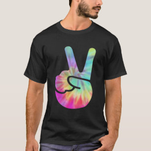 Cool Peace Hand Tie Dye Pocket For Women Girls Sig T-Shirt