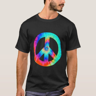 Cool Peace Sign Tie Dye For Boys And Girls T-Shirt