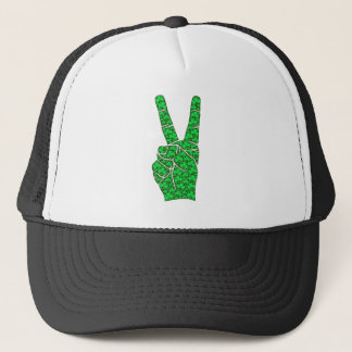 Cool peace sign trucker hat