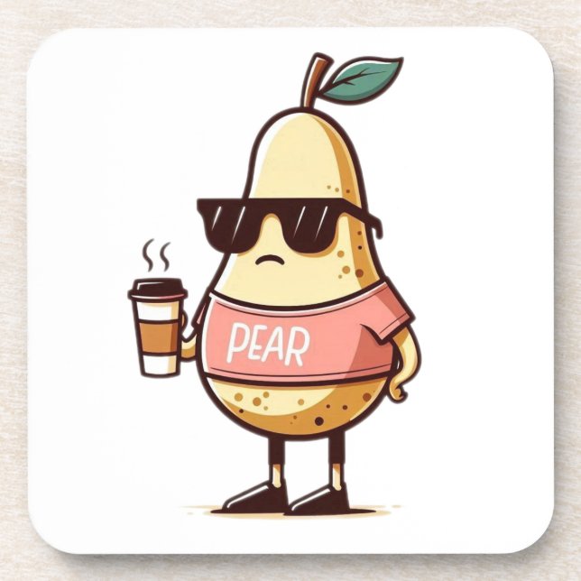 Cool pear coaster (Front)