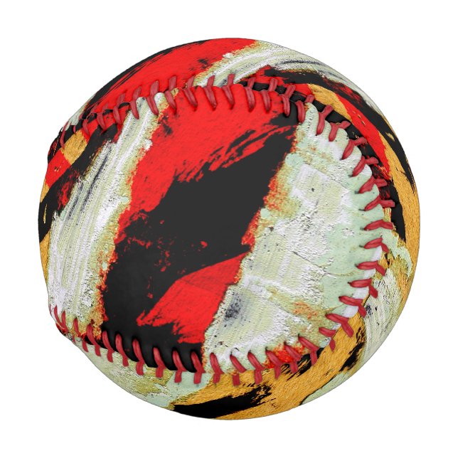 Cool Peeling Painted Paper Baseball (Front Right)
