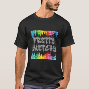 Cool Pencil Artist Art For Men Women Drawing Sketc T-Shirt