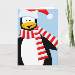 Cool Penguin Holiday Card