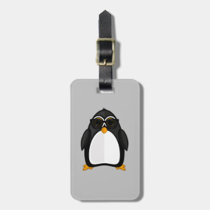 Cool Penguin Luggage Tag