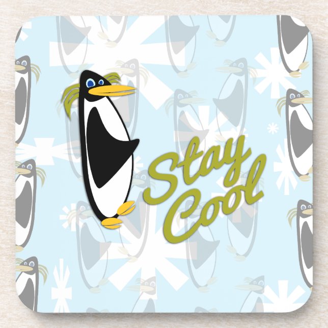 Cool Penguin Pal Coaster (Front)