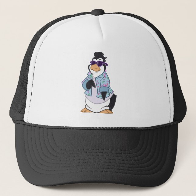Cool Penguin Trucker Hat (Front)