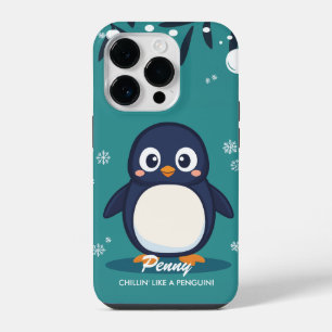 Cool Penguin Vibes - Cute & Cosy Charm iPhone 14 Pro Case