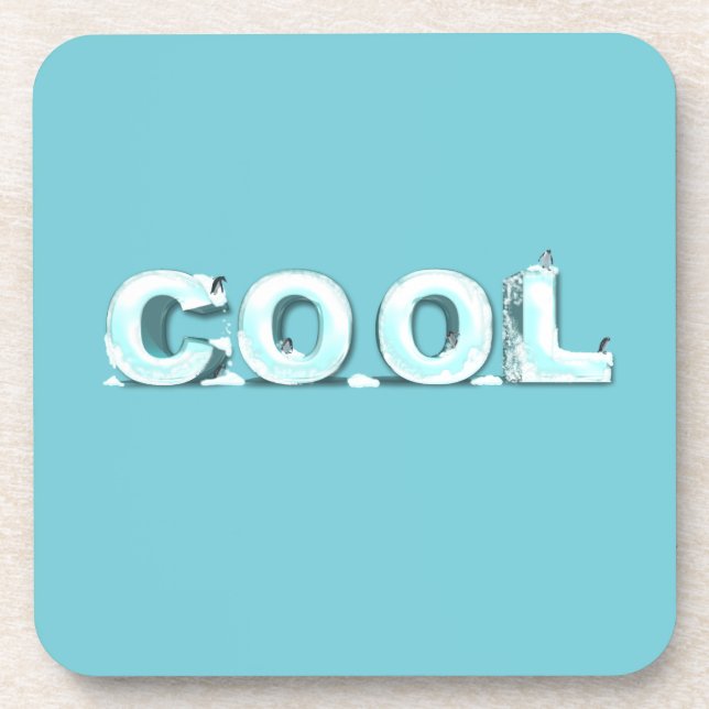 Cool Penguins Coaster (Front)