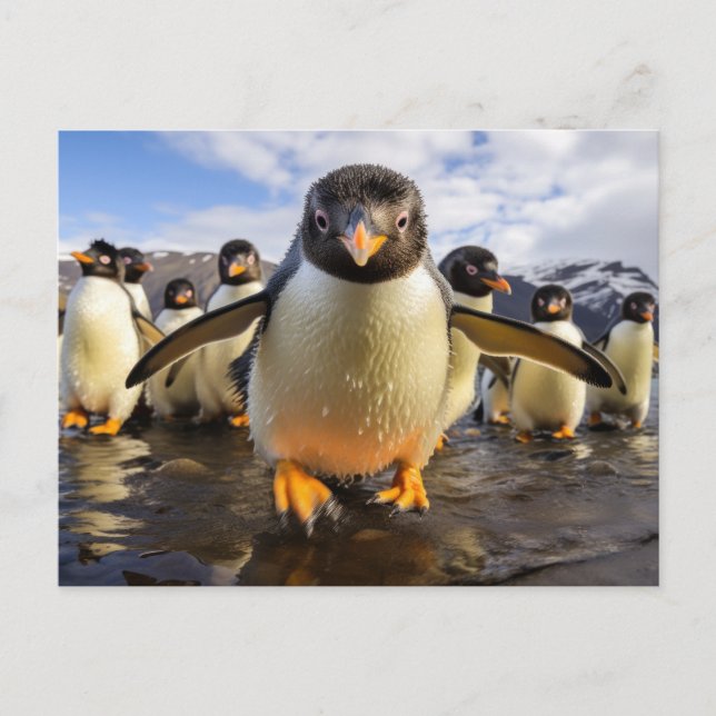 Cool Penguins Postcard (Front)