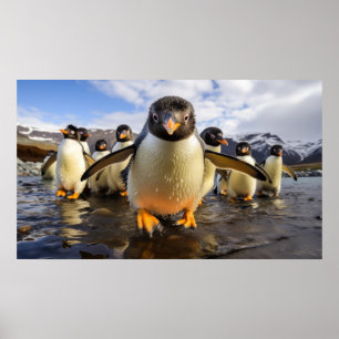 Cool Penguins Poster