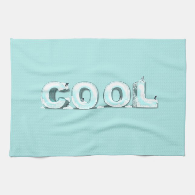 Cool Penguins Tea Towel (Horizontal)