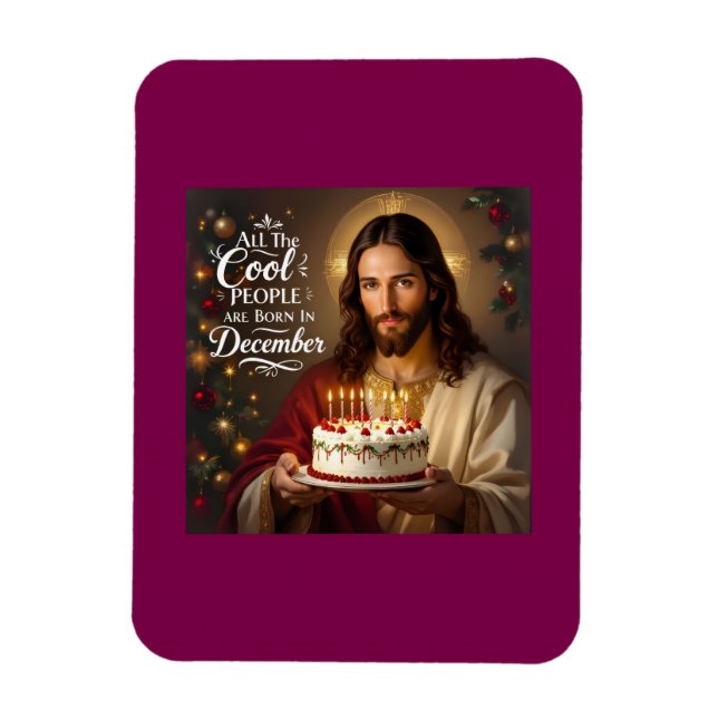 Cool people are born in december magnet (Vertical)