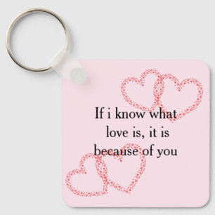 cool perfect love a quote key ring