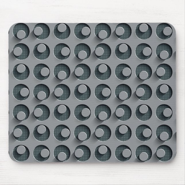 Cool Perforated Metal with Holes and Pins Mouse Pad (Front)