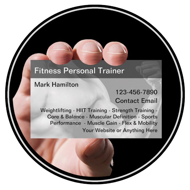 Cool Personal Trainer Business Cards (Creator Uploaded)