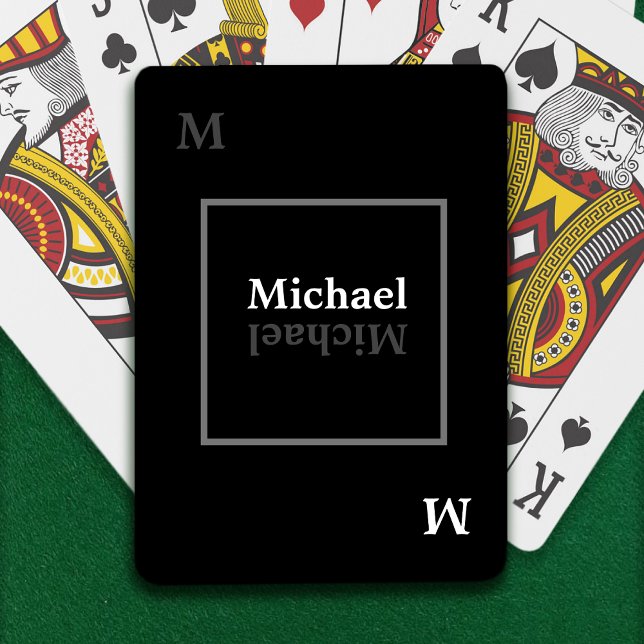 Cool Personalised BLACK Playing Cards (Creator Uploaded)