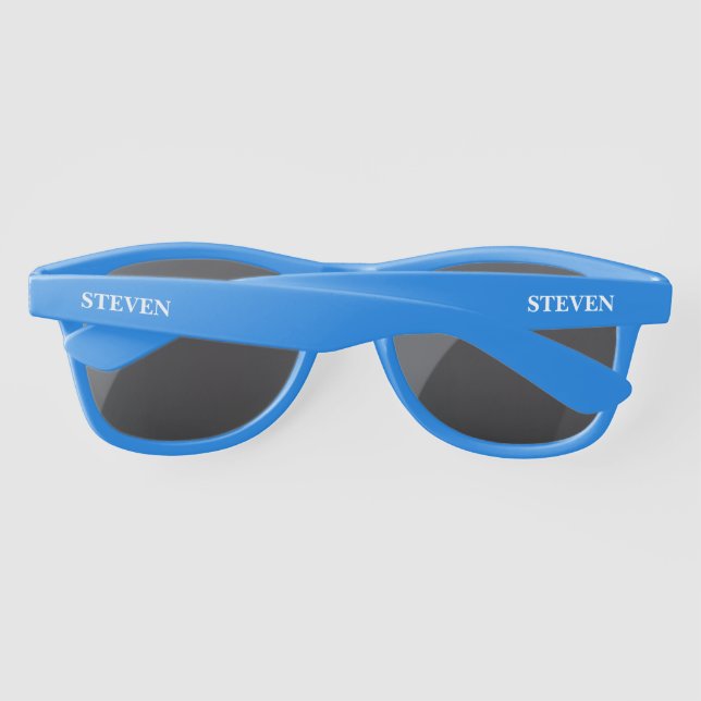 COOL! 😎Personalised Blue Sunglasses  (Back)