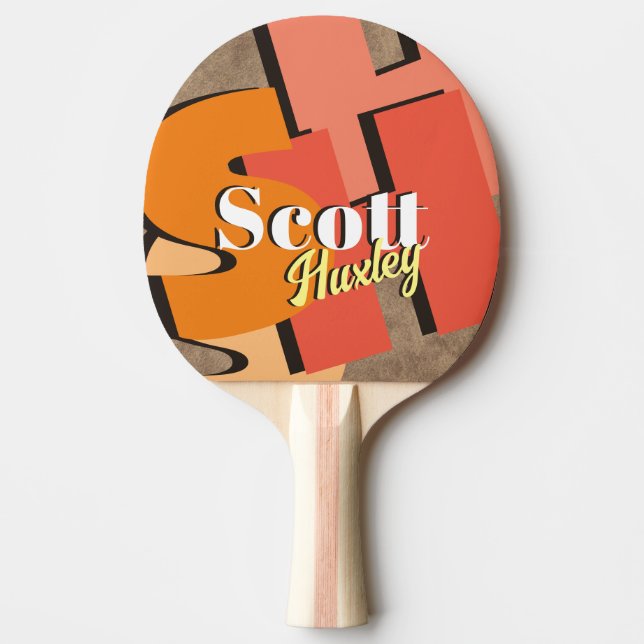 Cool Personalised Ping Pong Paddle (Front)