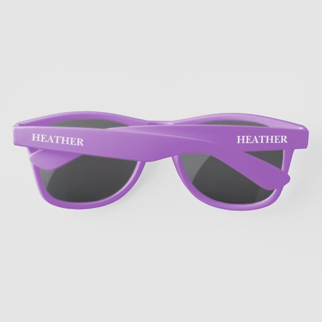 COOL! 😎Personalised Purple Sunglasses  (Back)