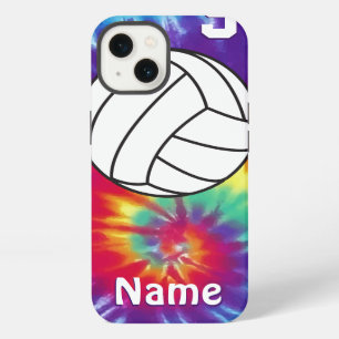 Cool Personalised Tie Dye Volleyball Phone Cases