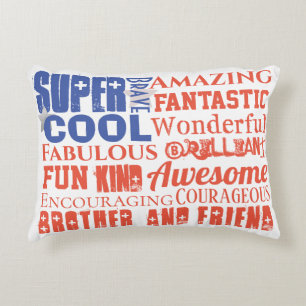 Cool Personalised Typography Subway Art USA Flag Decorative Cushion