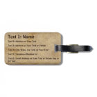 Cool Personalised Vintage Baseball Luggage Tags