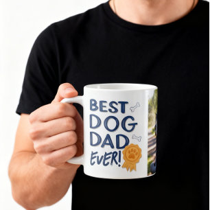 Cool Photo Best Dog Dad Ever Coffee Mug
