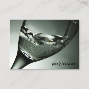 Cool Photo of Water in a Wine Glass Business Card