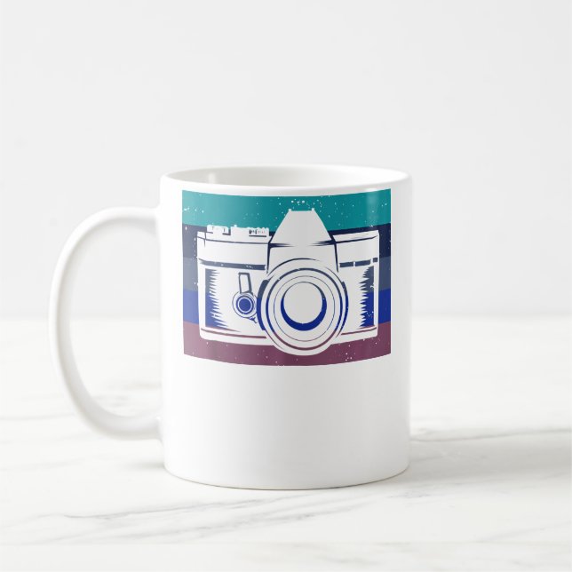 Cool Photographer Gift For Men Women Camera Photog Coffee Mug (Left)