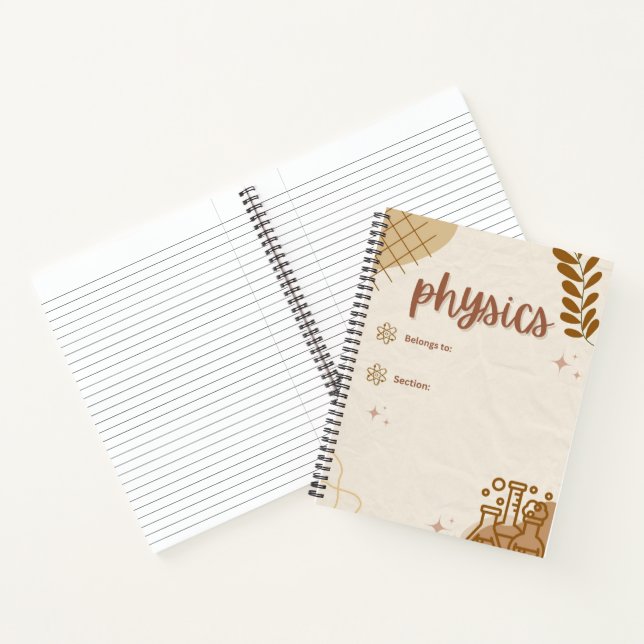 Cool Physics Equations & Formulas Journal (Inside)