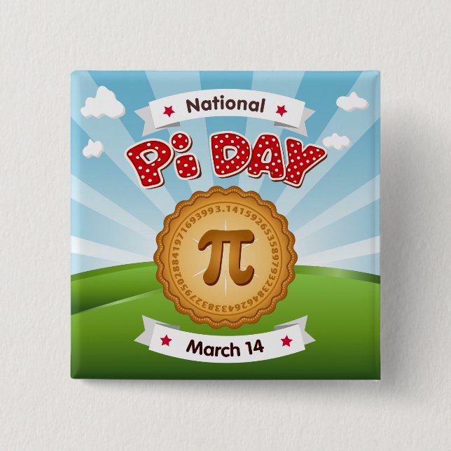 Cool Pi Day Button (Front)