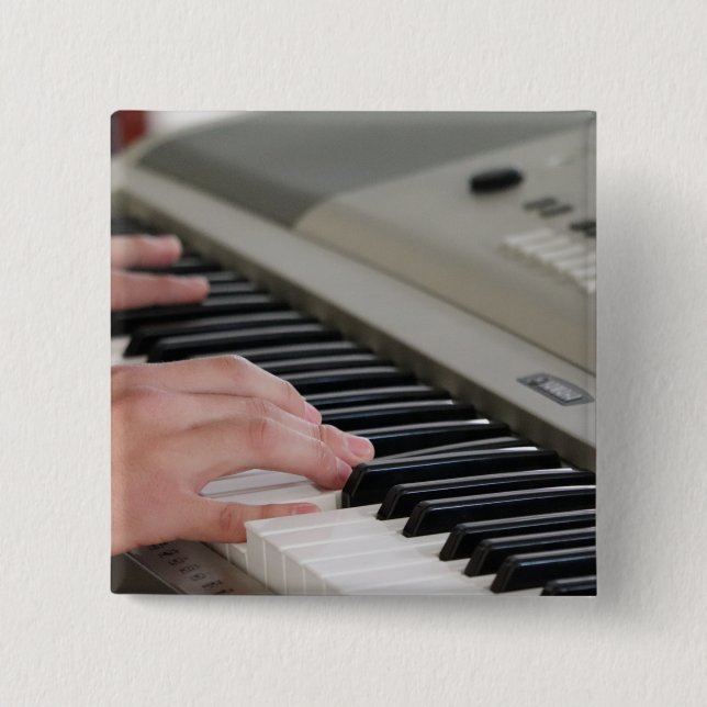 Cool Piano 15 Cm Square Badge (Front)