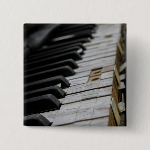 Cool Piano 15 Cm Square Badge