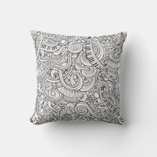 Cool Piano and Keyboard Musical Themed Cushion