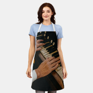 Cool Piano Artwork Apron