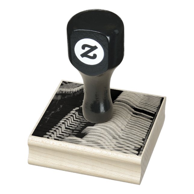 Cool Piano Artwork Rubber Stamp (Stamp)