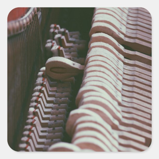 Cool Piano Artwork Square Sticker (Front)