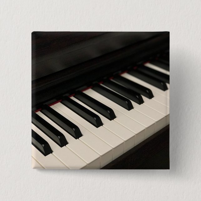 Cool Piano Design 15 Cm Square Badge (Front)