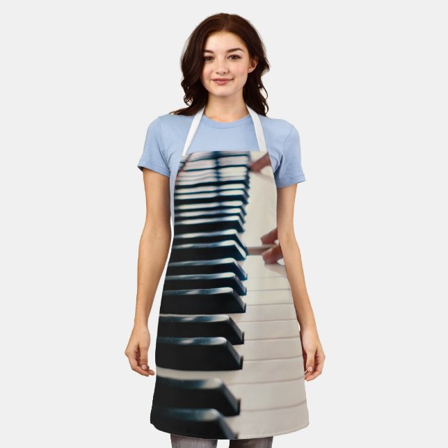 Cool Piano Design Apron (Worn)