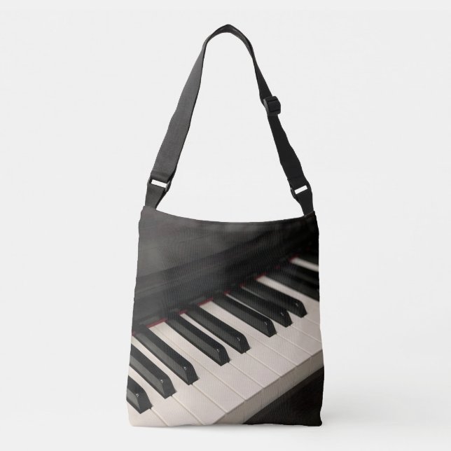 Cool Piano Design Crossbody Bag (Front)