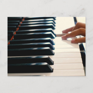 Cool Piano Design Postcard