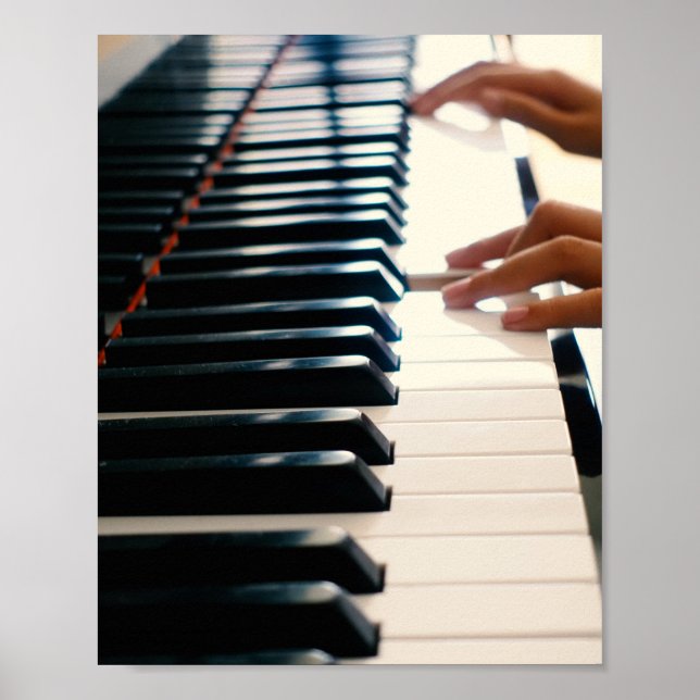Cool Piano Design Poster (Front)