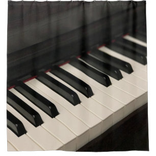 Cool Piano Design Shower Curtain